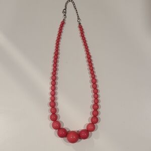 Elegant Pink Beaded Necklace